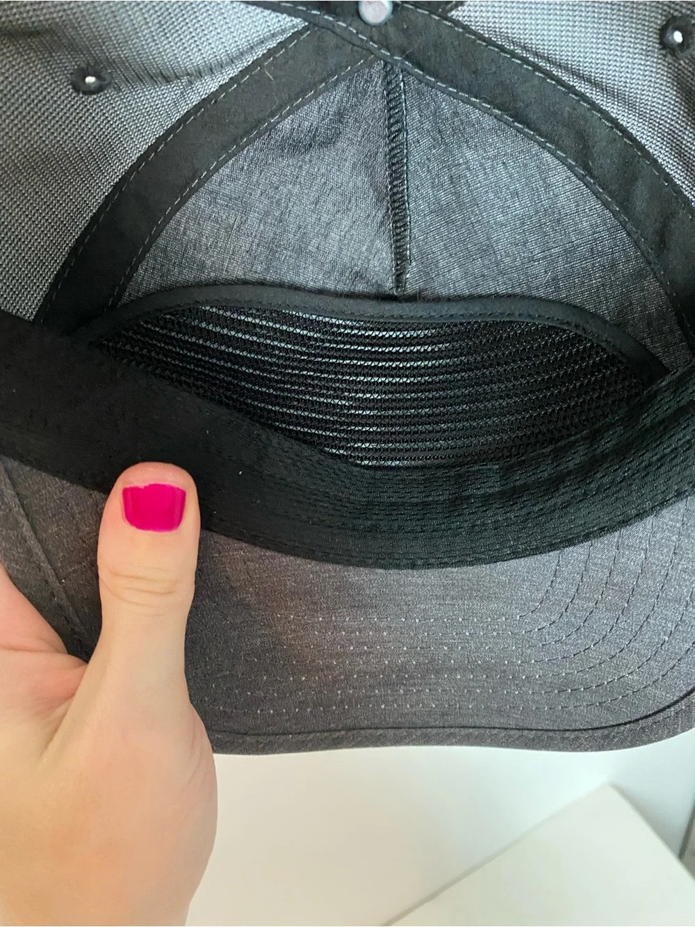 Faherty All Day Corded Hat Unisex One Size Adjustable Charcoal Grey Vintage Logo